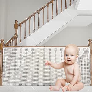 Barrière Sécurité Escalier Bébé Et Chien - 180x78cm - Sans Percage - Pour Portes, Couloirs, Zones Sécurisées