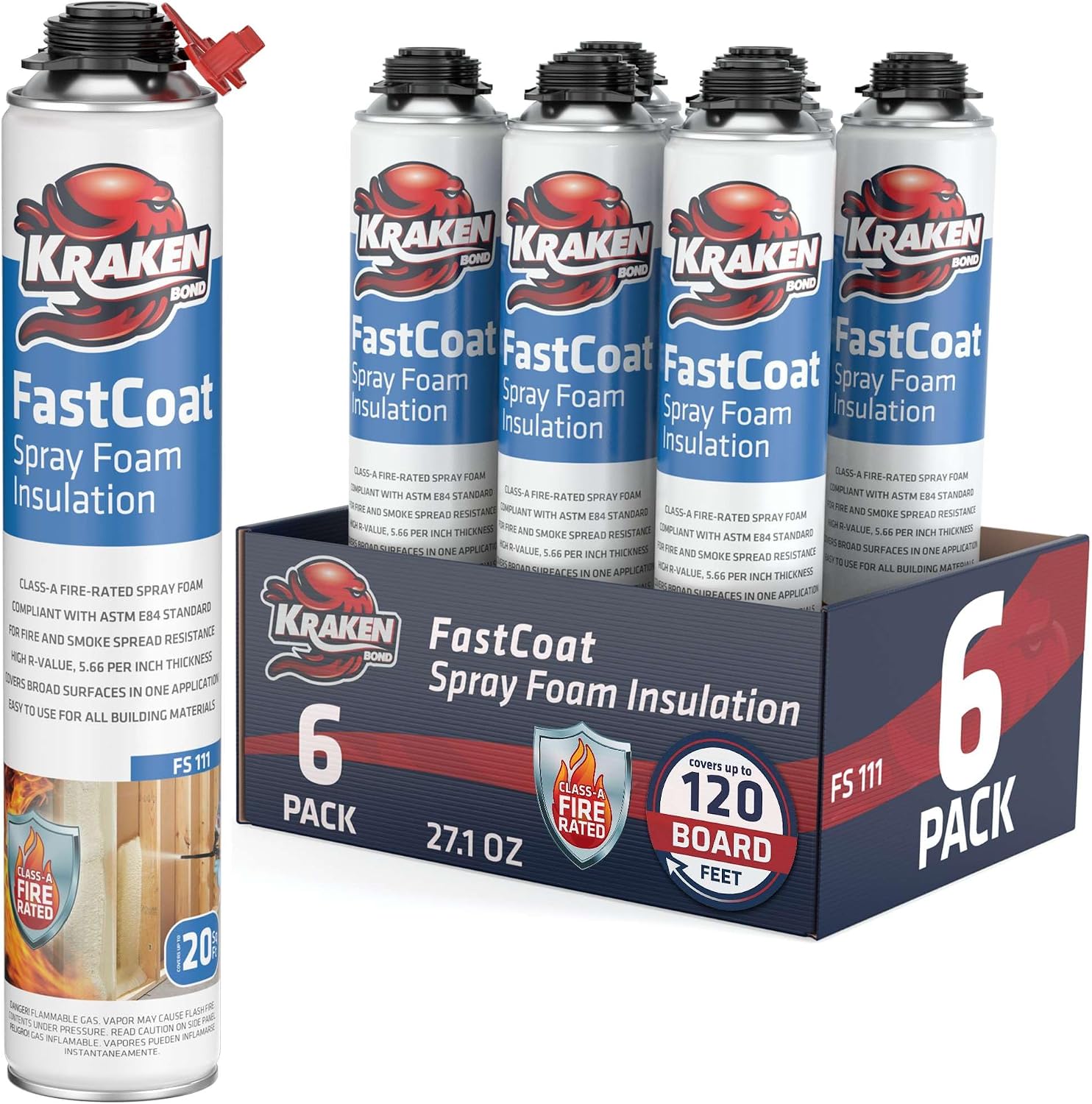 Kraken Bond Fastcoat Espuma en Spray 6 Pack 13 lb miniatura 1