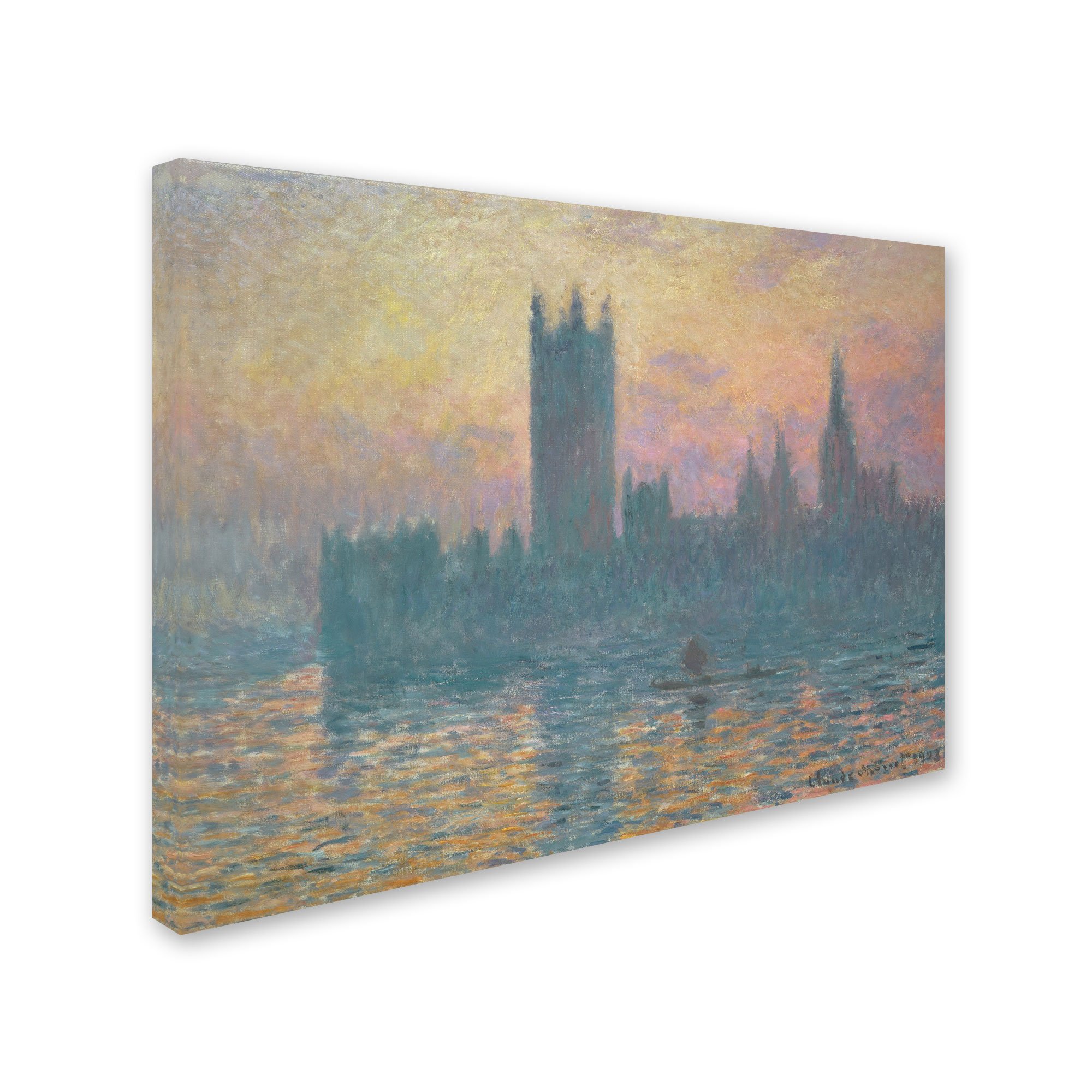 Amazon.co.jp: Trademark Fine Art Claude MonetによるSunset