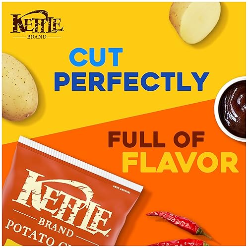 Miniatura 4 de Kettle Brand Papas fritas para barbacoa en el patio trasero, tamaño fiesta, 13 onzas (paquete de 9)
