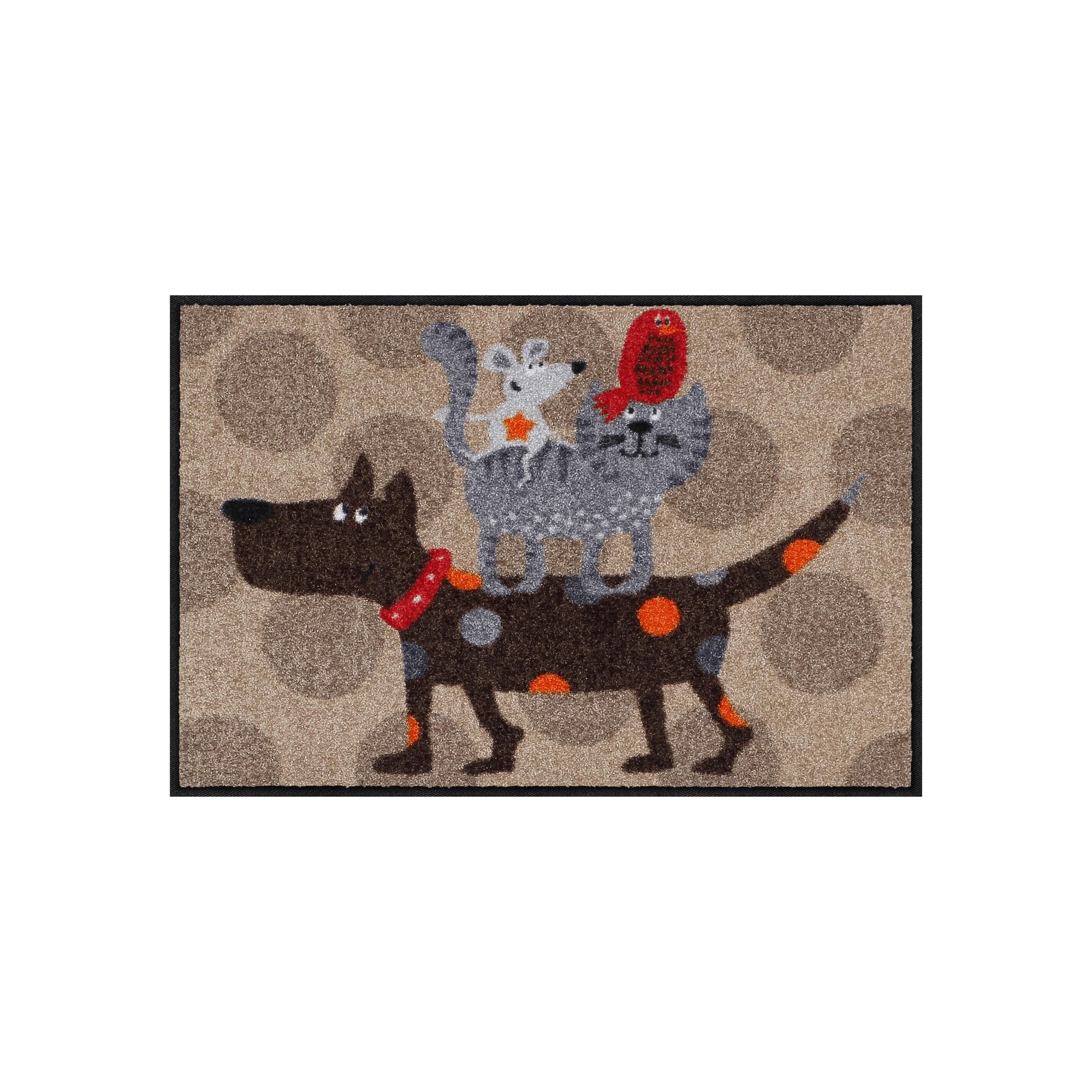 Paillasson lavable Salonloewe Welcome Home 50x75 cm tapis multicolore tour d'animaux