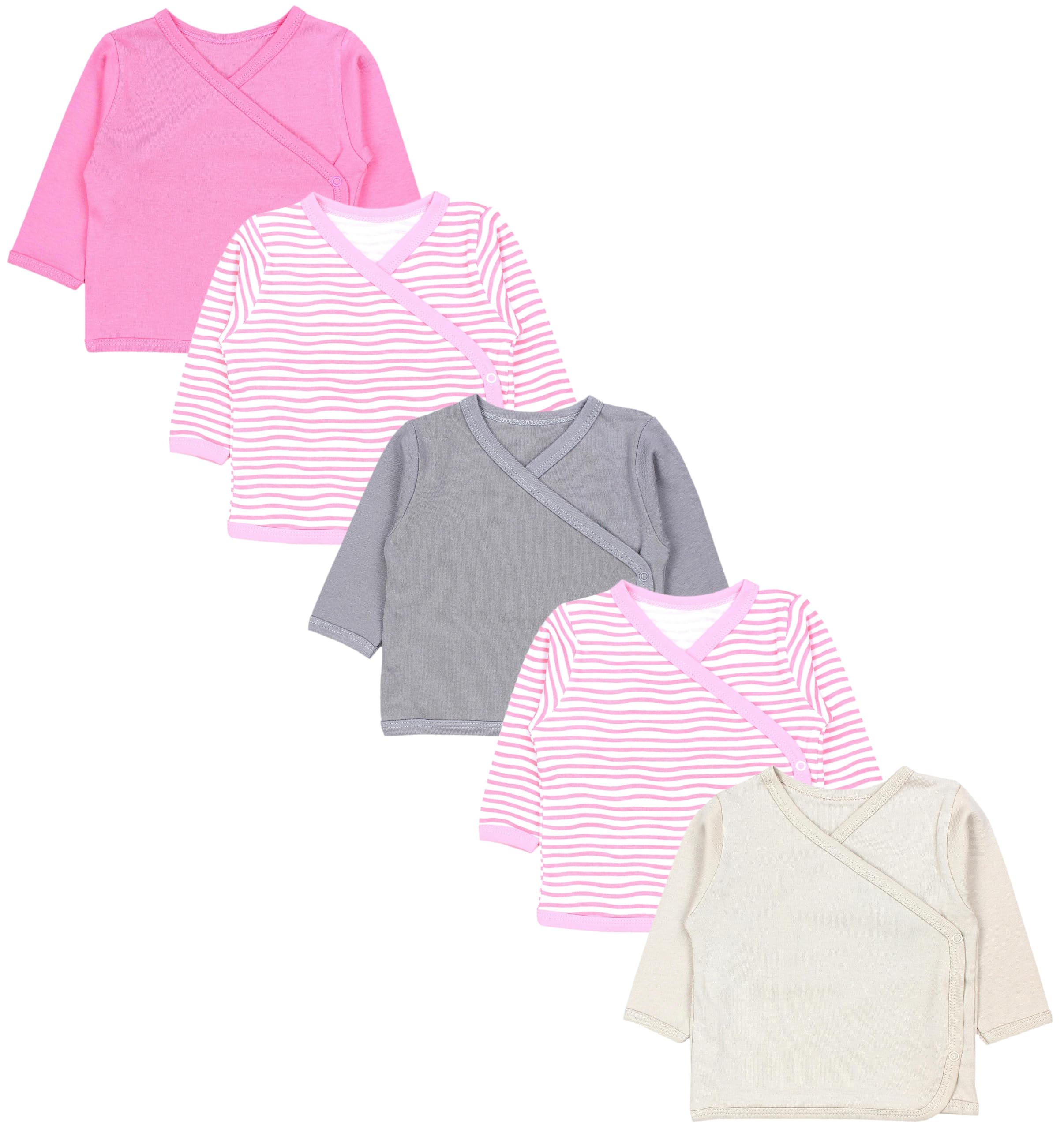 TupTam T-Shirt à Manches Longues pour Bébé, Lot de 5