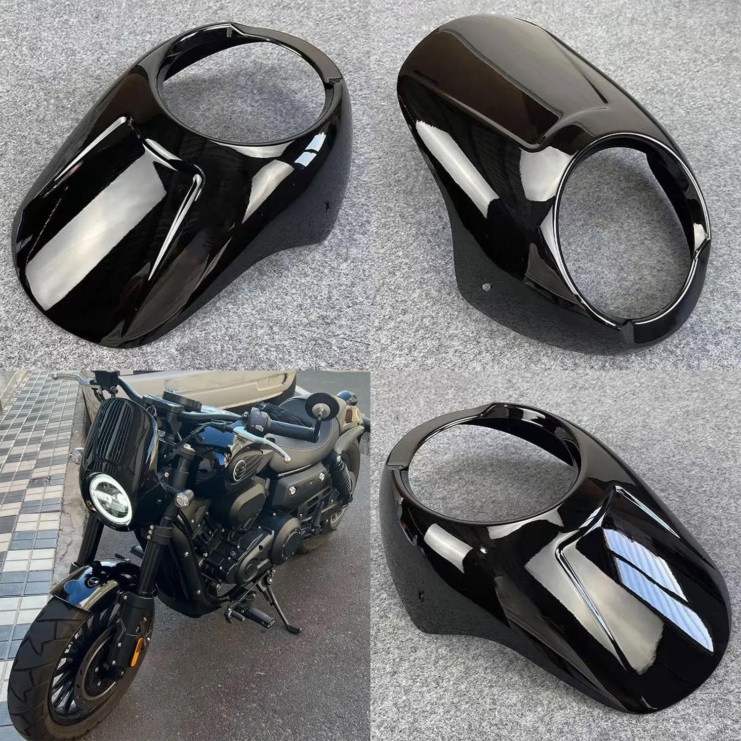 Dla Keeway Dla Benda 302 C V302C Rock 250 Szyba Przednia Motocykla Reflektor Maska Osłona Przedniej Lampy Osłona Szyby Przedniej Szyby Przedniej