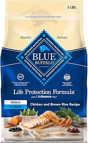 Blue Buffalo Life Protection Formula - Alimento seco para perros mayores, apoya la salud y la movilidad de las articulaciones, hecho con