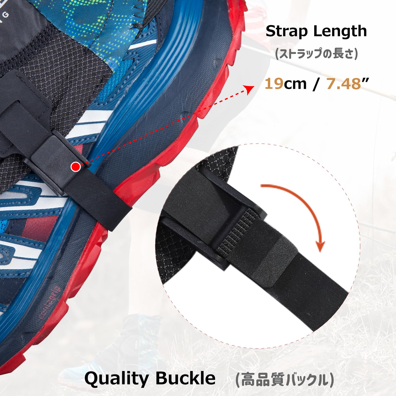 Azarxis Reflektierende Trail Low Gaiters, Gamaschen Atmungsaktiv für Damen und Herren, Wandern, Klettern