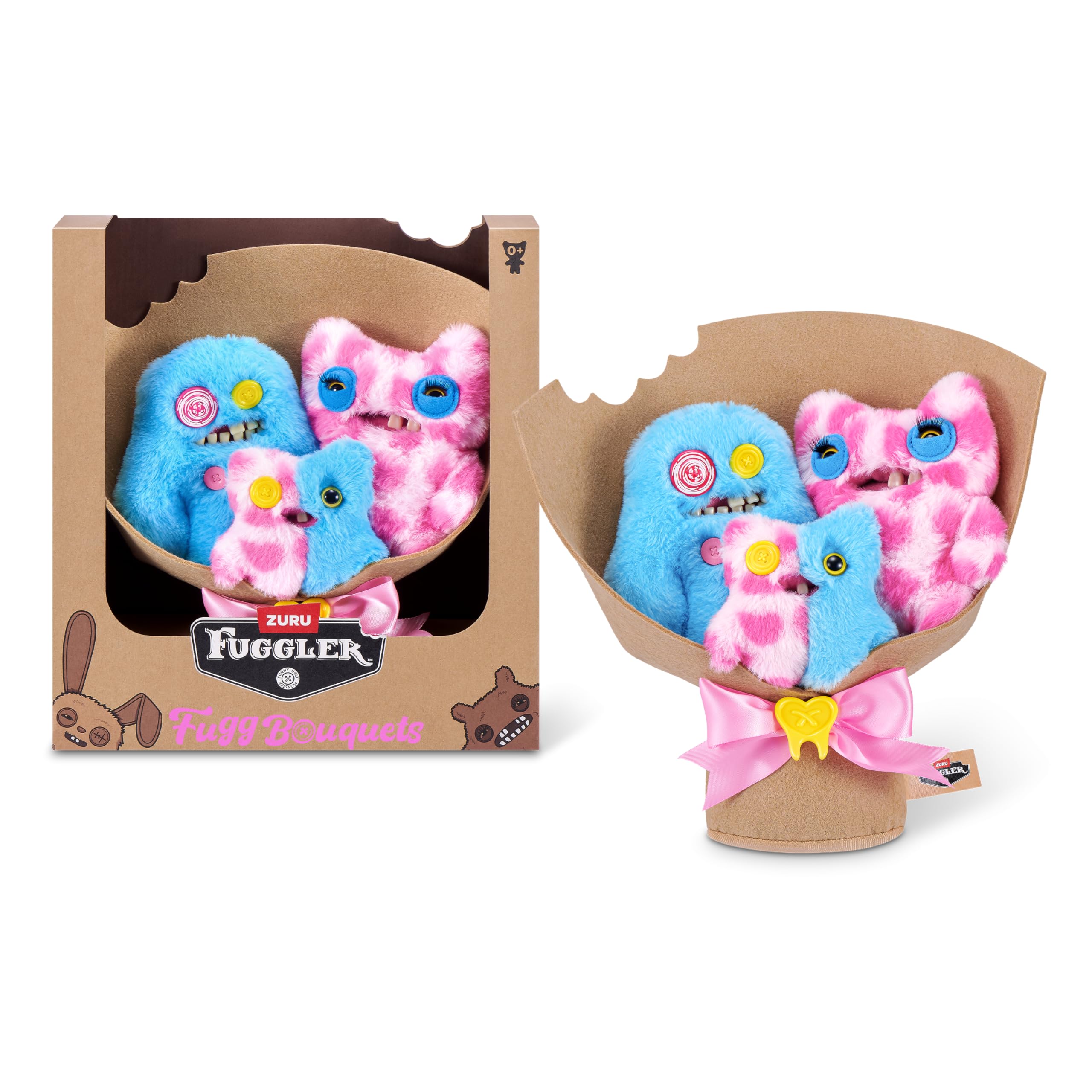 ぬいぐるみ・マスコット ZURU Fuggler Fu99 Bouquets Amazon.com: Fuggler Bouquets: 2x9 Inch + 1x3.5 Inch Plush Set