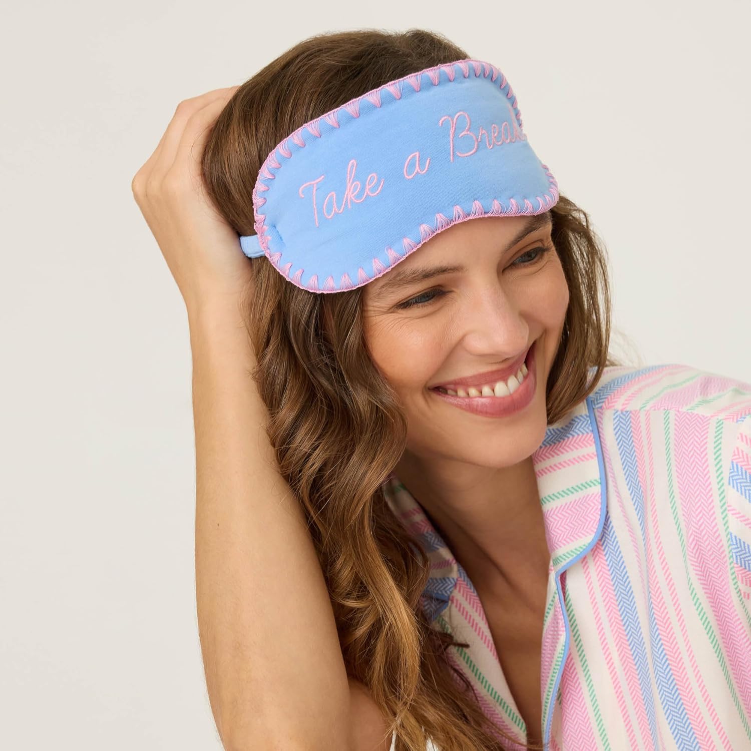 PJ Salvage womens Bayside Dreams 2-piece Short-sleeve Pajama Set With Headband - Image 6