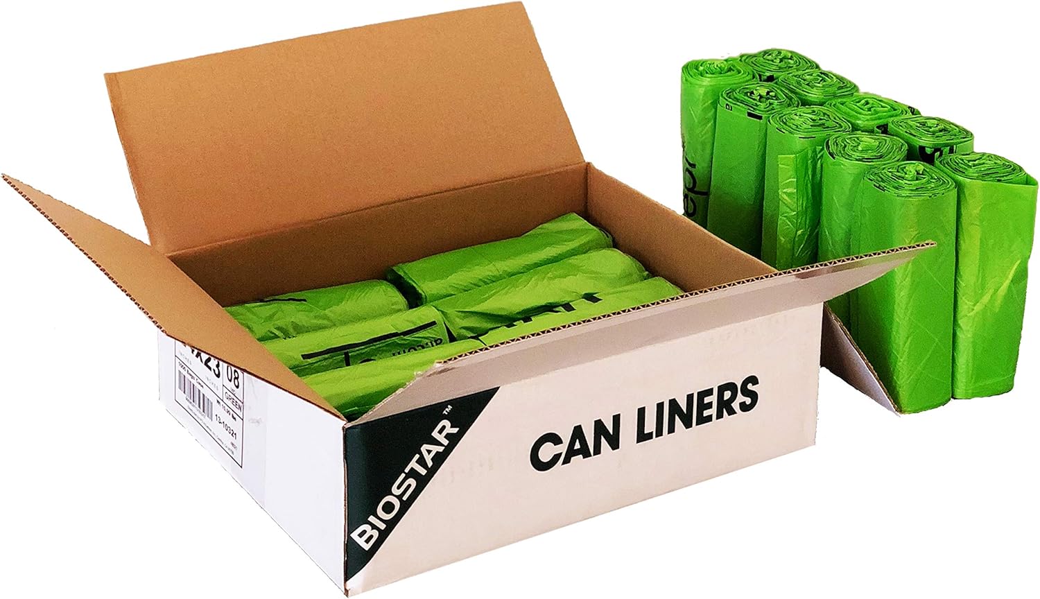 Reli. Biodegradable 6-8 Gallon Trash Bags | 1000 Count Bulk | ASTM D6954 | Green | Eco-Friendly | Oxobiodegradable Under Certain Conditions (See Product Description)