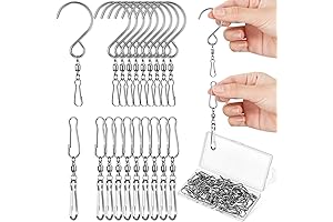 Jetec Wind Spinner Swivel Hooks for 360 Degree Windsocks and Chimes