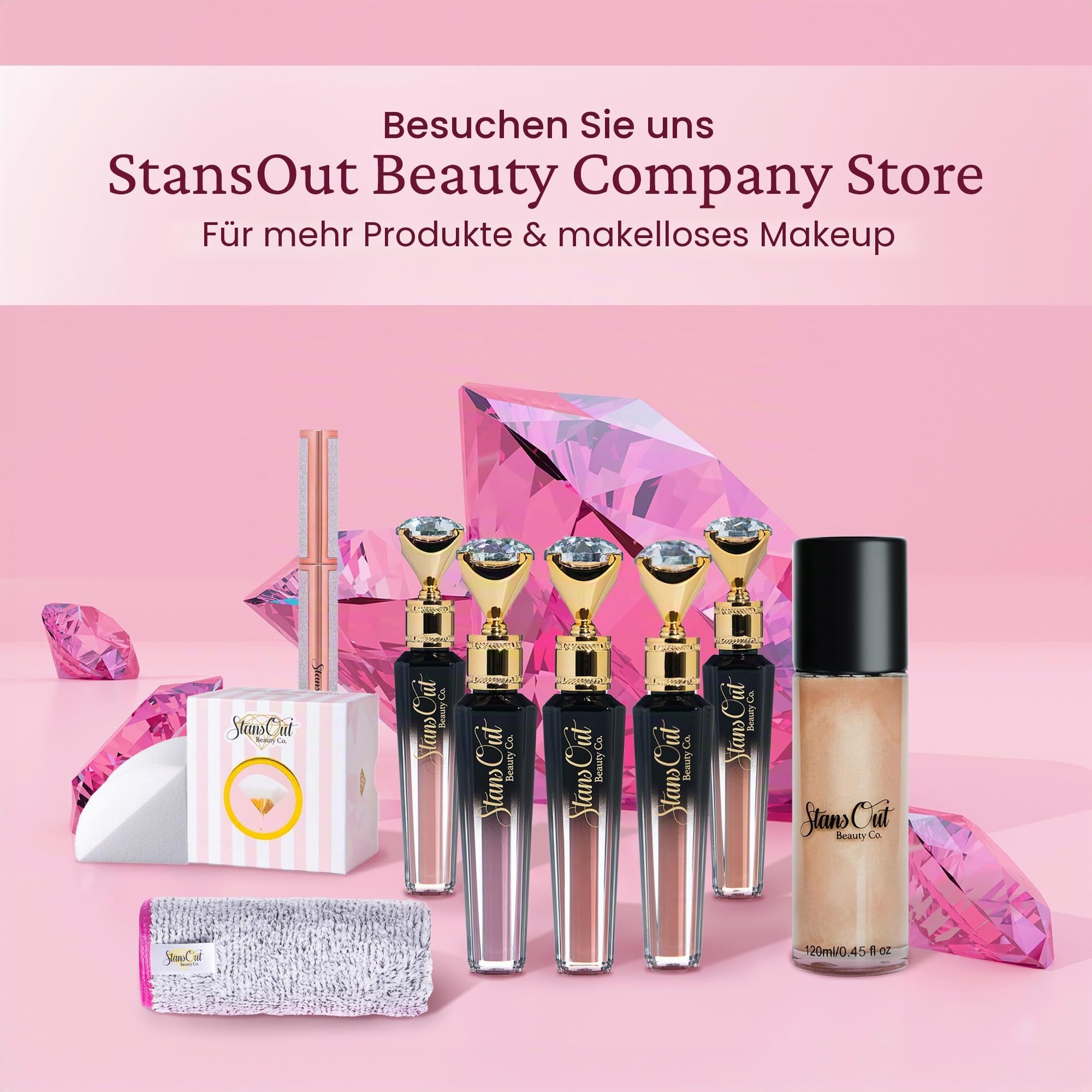 StansOut Make-up Blending Sponge Memory Foam Blender für Flüssigkeit, Creme & Puder Foundations, kein Wasser erforderlich, Airbrush-Finish, makellose Anwendung