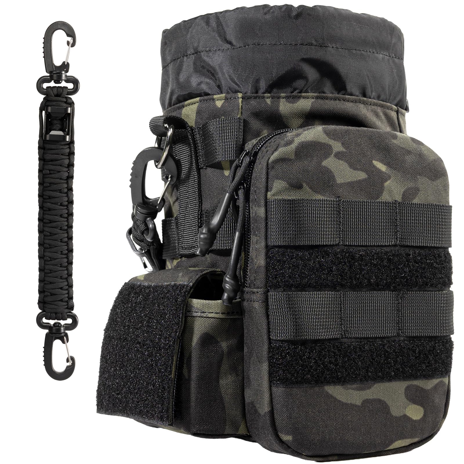 OneTigris Tactical Water Botlle Holder, Molle Pouch for 64 OZ Insulated Water Botlle