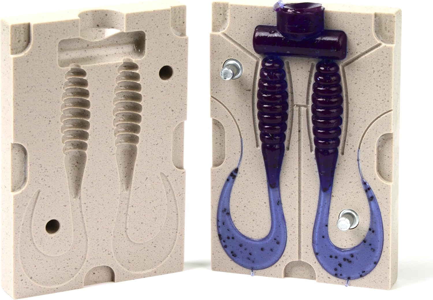 Best NJ Soft Plastic Lure Making Injection Molds Fishing Lures Yum Ribbon Tail Grub 3'' (1 Piece)