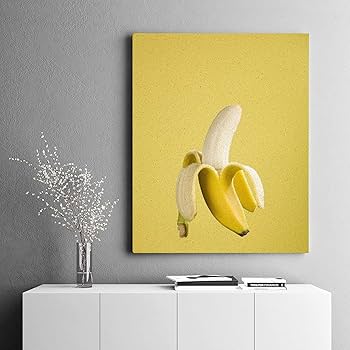 油絵 静物画 バナナ ドローイング Amazon | 皮をむいたバナナ 数字油絵 ミニマリストの修正 宣伝