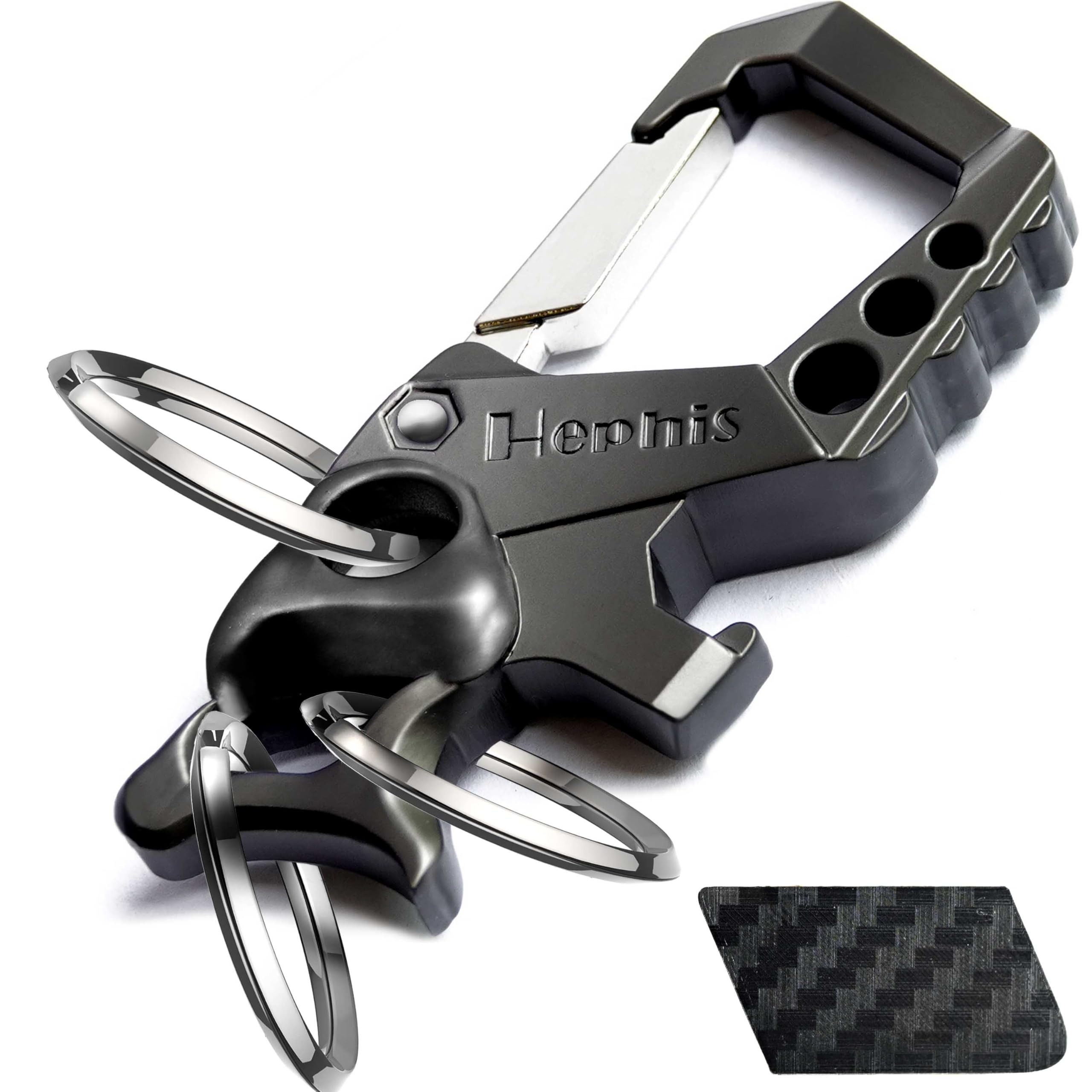 小物 US Exclusive Heavy Gauge Key Chain Hephis Heavy Duty Key Chain Bottle Opener,Carabiner Car Key Chains