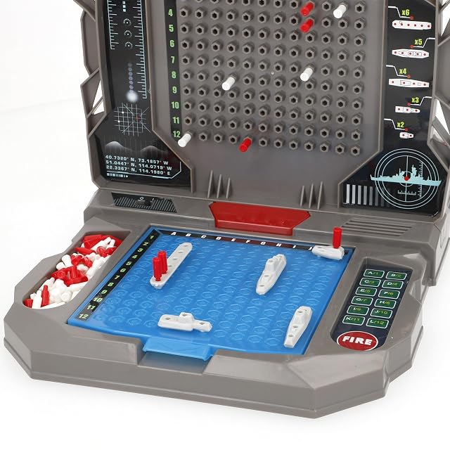 Foto 5 de 7 de COLORBABY CB Games Hundir la Flota electrónico, 39x24x25 cm, Batalla Naval, Tablero Plegable, Panel táctico