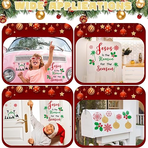 Miniatura 6 de 30 piezas de imán de Navidad para puerta de garaje, decoración de Navidad con muñeco de nieve, copo de nieve, Papá Noel, decoraciones de garaje para