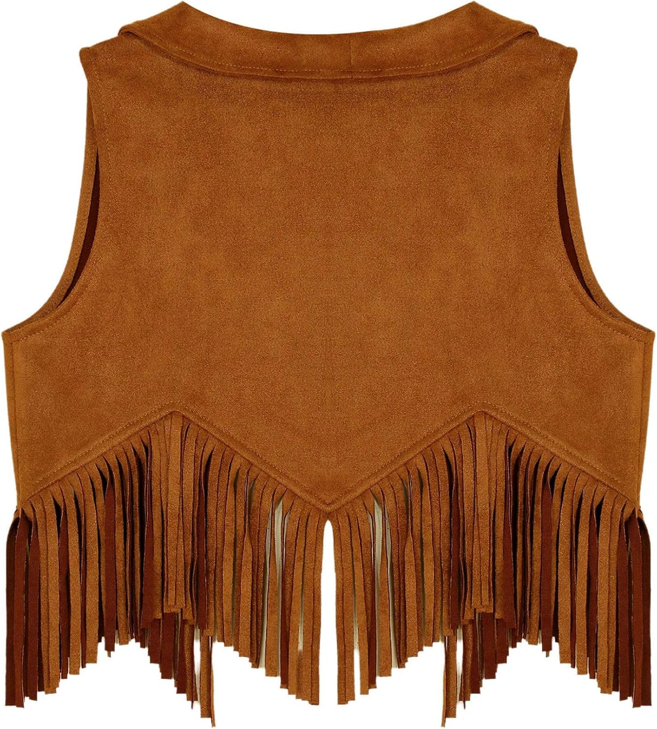 Kids Girls Halloween Cowboy Waistcoat Suede Tassel Vest Medieval Renaissance Outerwear