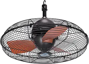 Tornado 20 Inch Outdoor Ceiling Fan for Patio, Gazebo & Pergola with Remote Control
