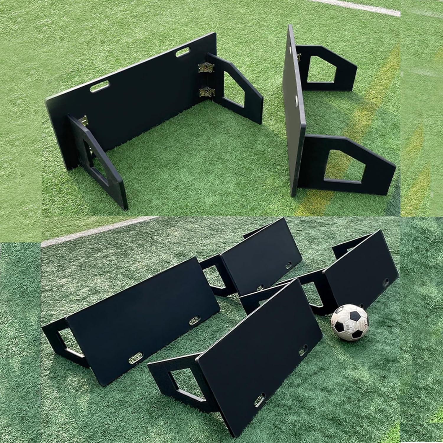Football Rebound Board,Soccer Training Equipment,Portable Dual Surface Football Rebounder,Impact Resistant Soccer Training Wall,for Passing and Control Skills Training