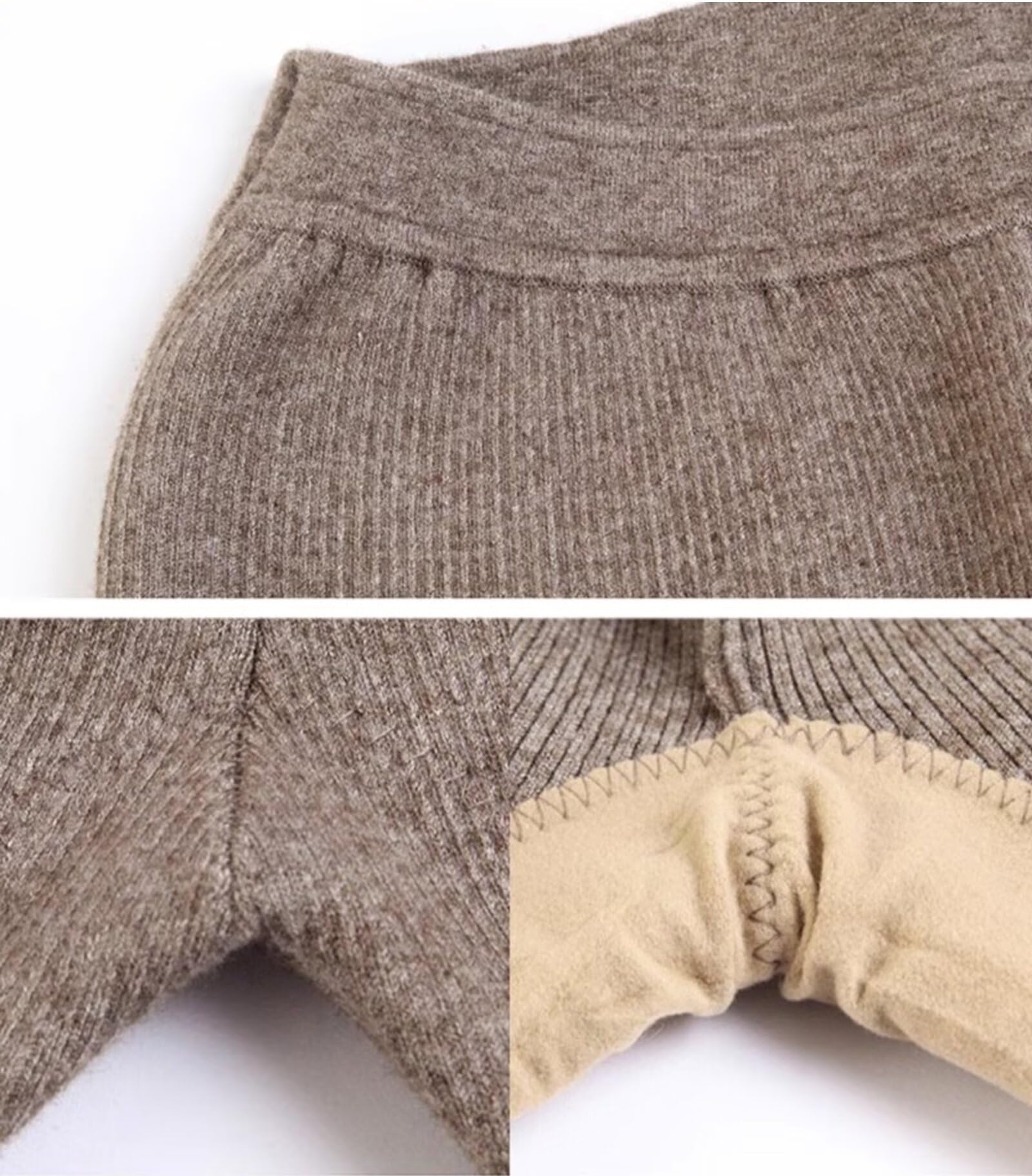 100% Cachemira Ropa Interior térmica Pantalones para Hombres y Mujeres Pantalones de Capa Base térmico Leggings Unisex