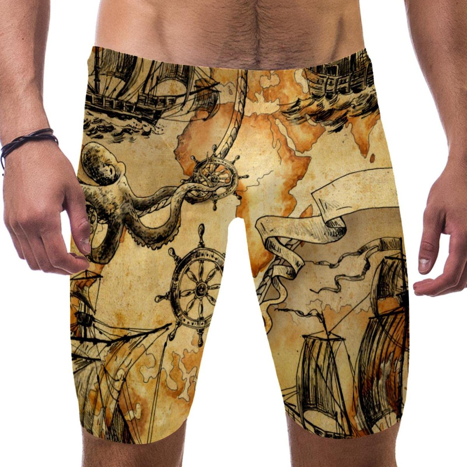 Jammers de natación para hombre talla grande 3XL bañador largo de entrenamiento 7