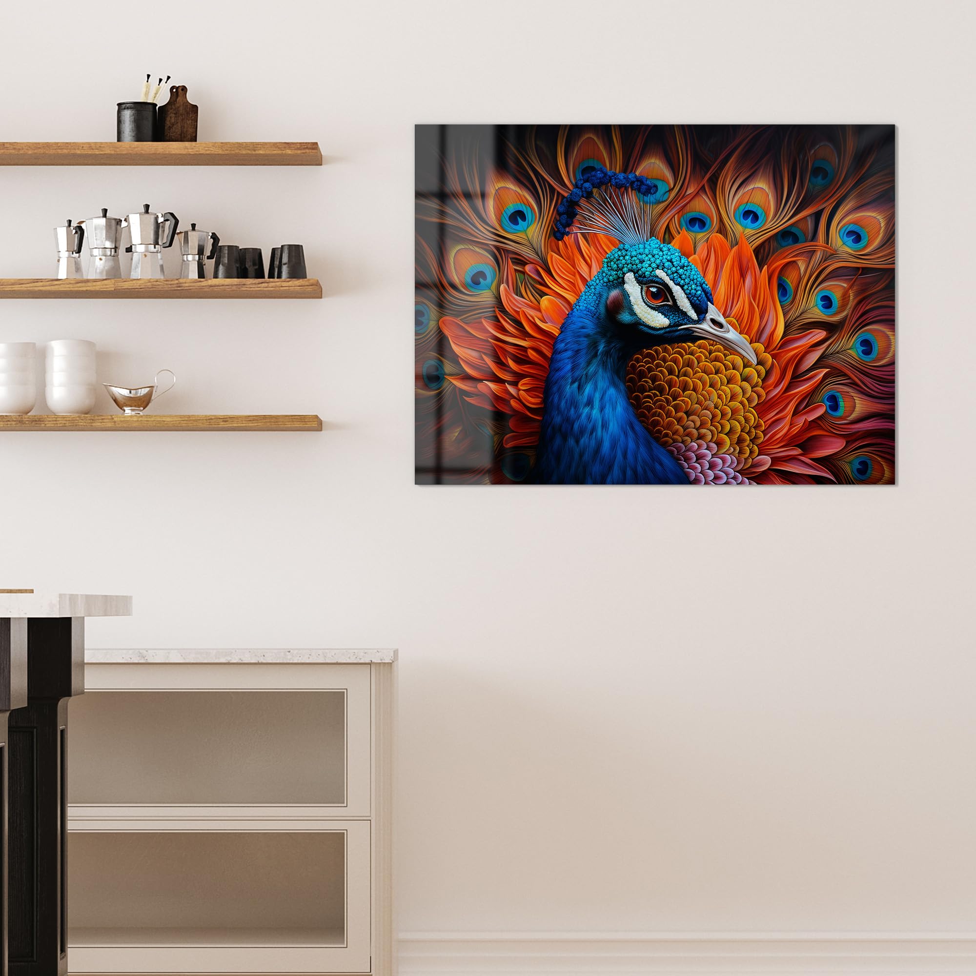 DEQORI Szklana tablica magnetyczna | wymiary 120 x 90 cm | motyw "Majestatyczny połysk" | tablica memo ze szkła | tablica magnetyczna z magnesami, długopisem i chusteczką do kuchni i biura | tablica