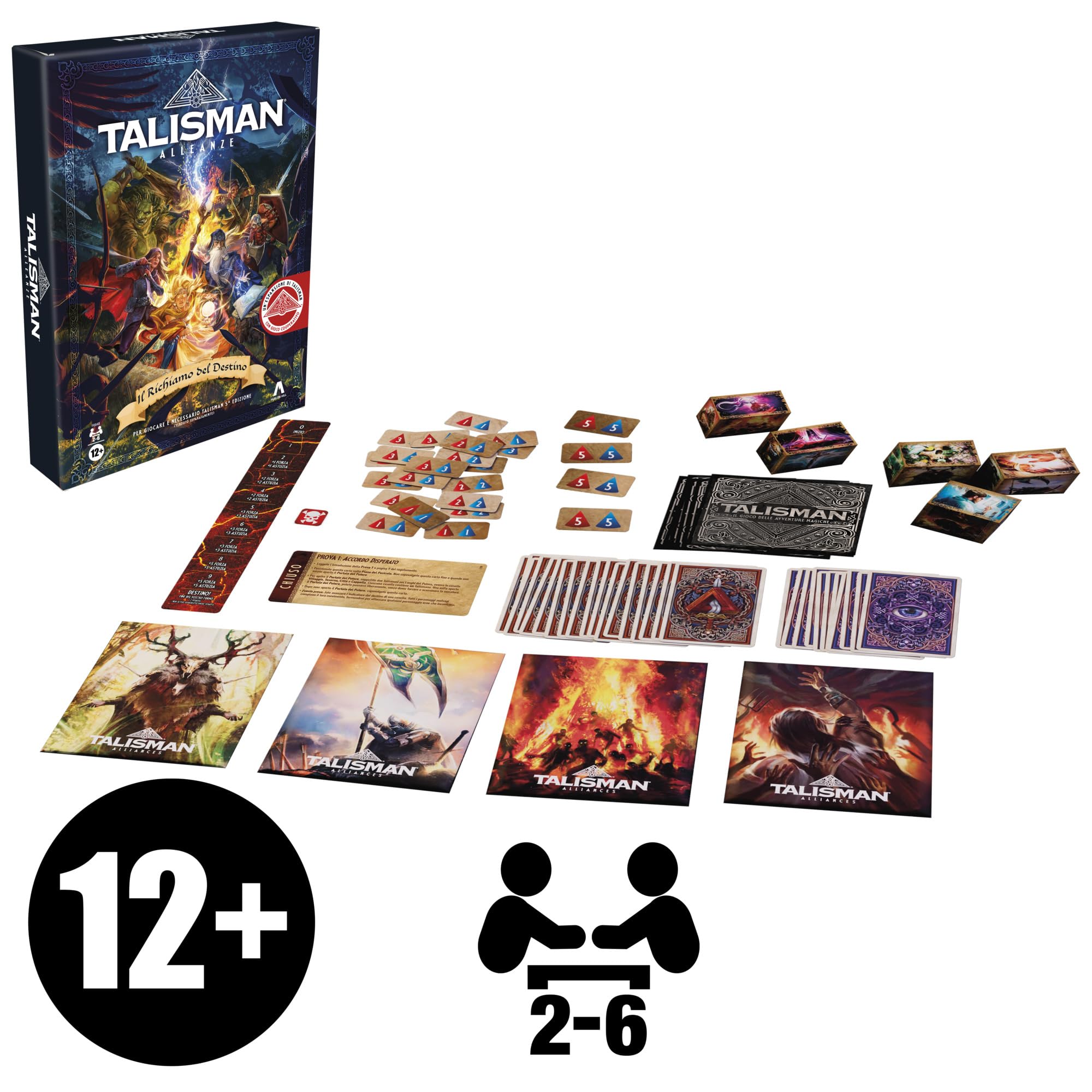 Gioco da tavolo Talisman Alleanze: Il Richiamo del Destino, espansione di Talisman (per giocare è necessario Talisman 5ª edizione) - Versione italiana