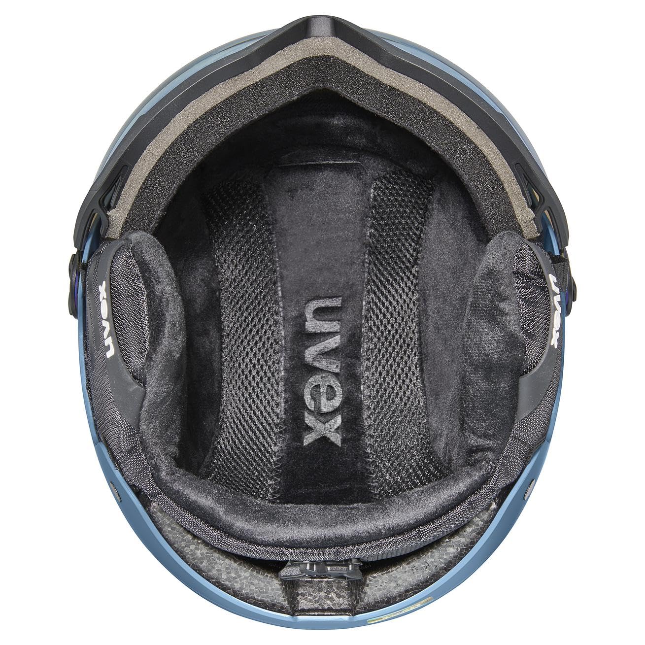uvex wanted visor, casco da sci Unisex adulto, stone blue matt, 59-61 cm
