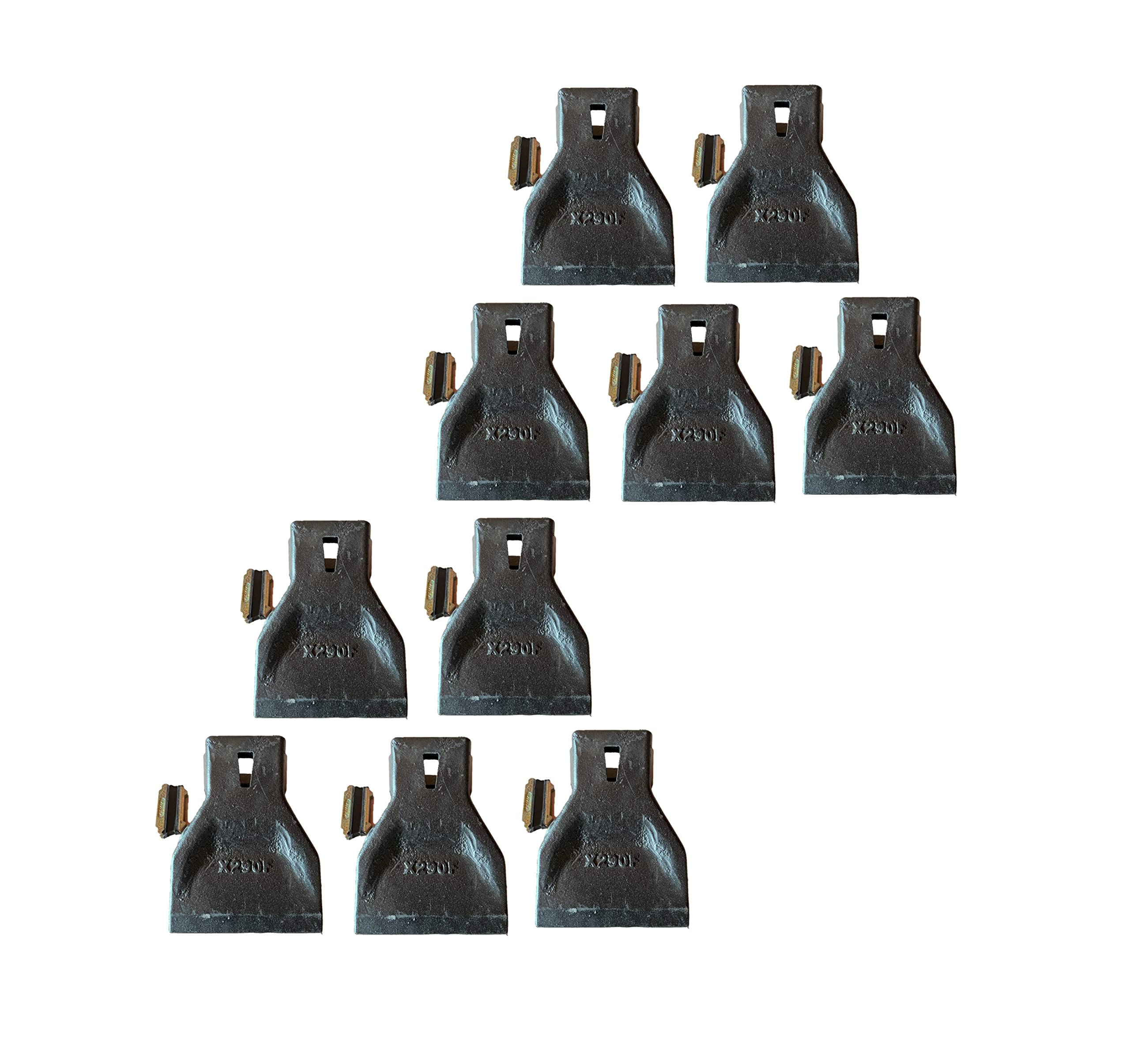 Teeth X290F 10pk, X290F Style Flare Wide Bucket Teeth,Flare Teeth Bucket Tooth/Bucket Teeth/and 5-P290 Flex Pin, 290 X290 (Teeth X290F 10pk)