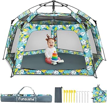 Amazon.com: Funsland Baby Playpen Pop-up Tent - Outdoor