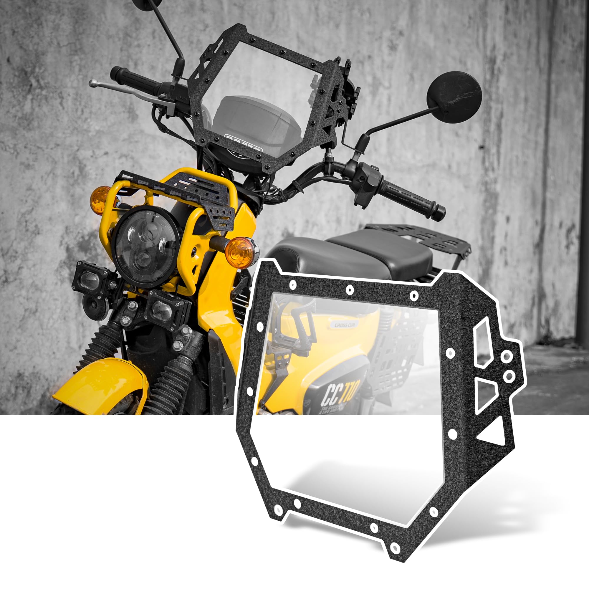 Amazon | Fogocorss CC110 スクリーン Cross Cub 110 専用 ウィンド