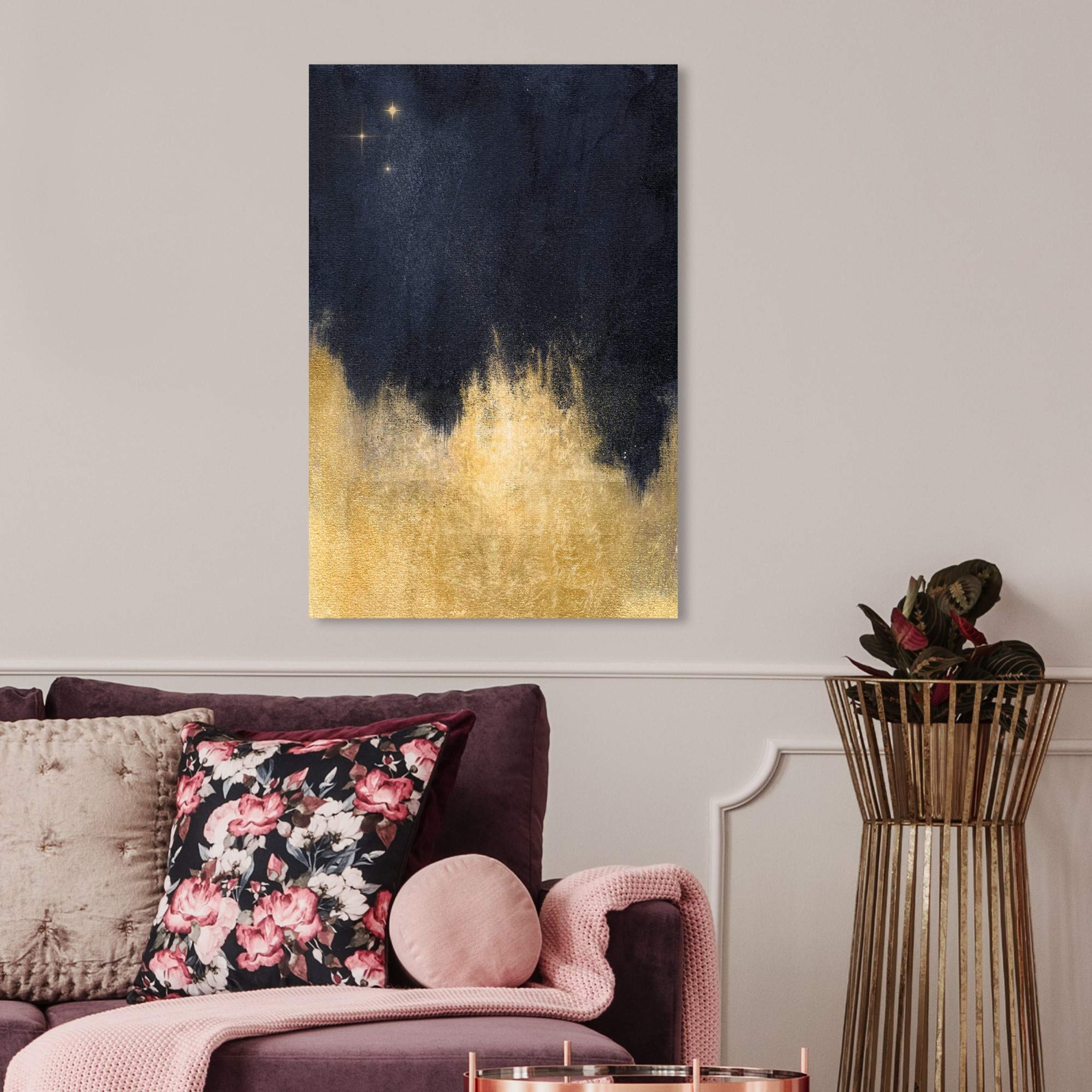 Amazon.com: Abstract Wall Art Canvas Prints 'Stars in the Night