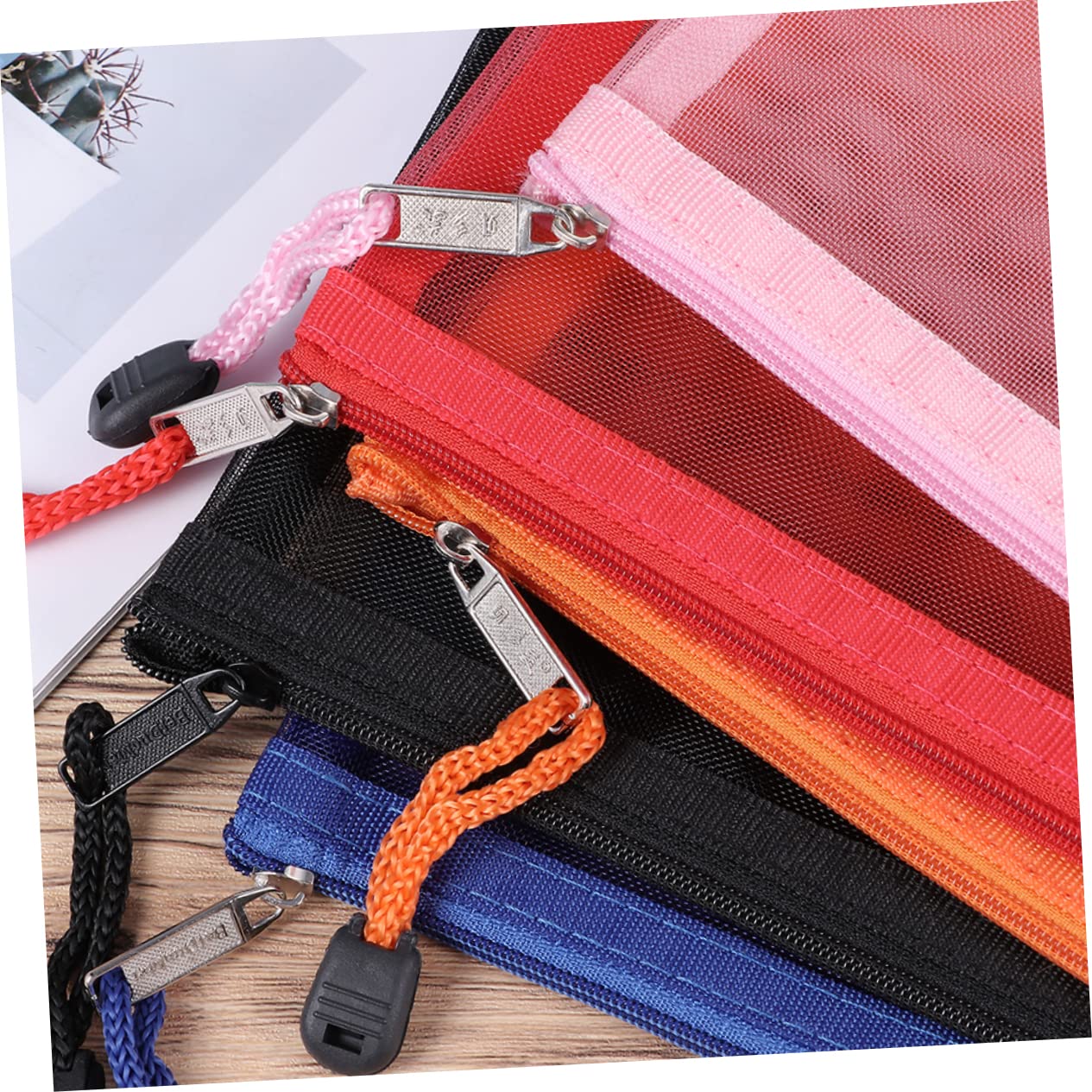 jojofuny 3 Set Borsa Con Cerniera Per Cancelleria E Accessori Per Viaggi Ufficio E Scuola 6 Pezzi * 3