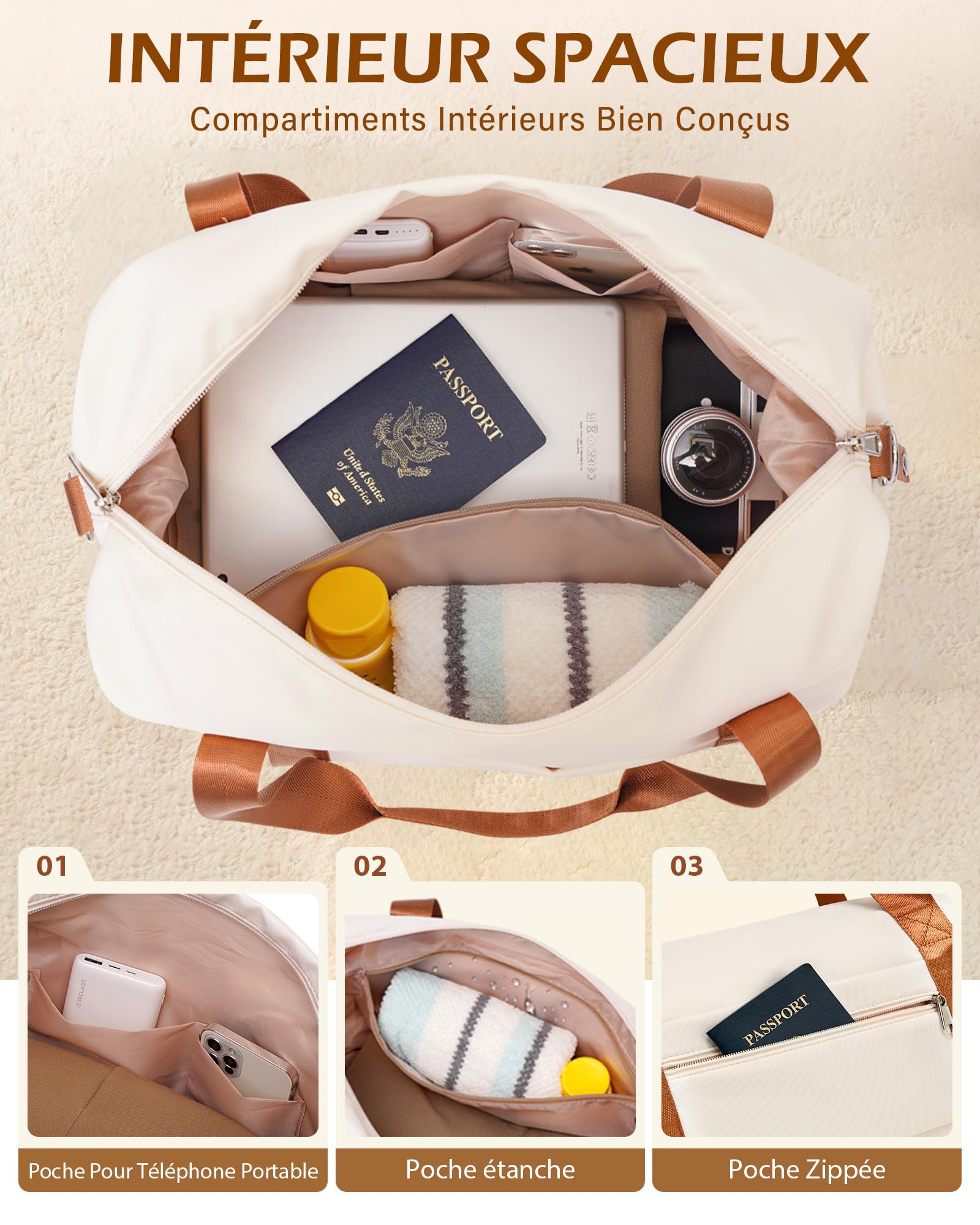 COOLIFE Set de 6 Valises de Voyage Rigide avec Sac de Voyage Extensible pour Sport et Trousse de Toilette, Set Valise Sets de Bagages Serrure en Famille TSA et roulettes Pivotantes à 360°