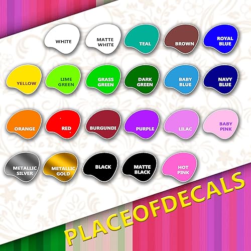 Miniatura 4 de Calcomanía de vinilo personalizada con tu nombre, texto o número – Adhesivo de letras personalizado para coches, camiones, barcos, ventanas y