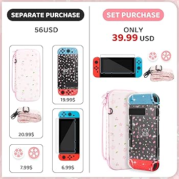 Nintendo Switch ストロベリーケース付き Amazon.co.jp: GLDRAM ピンク ストロベリー キャリーケース