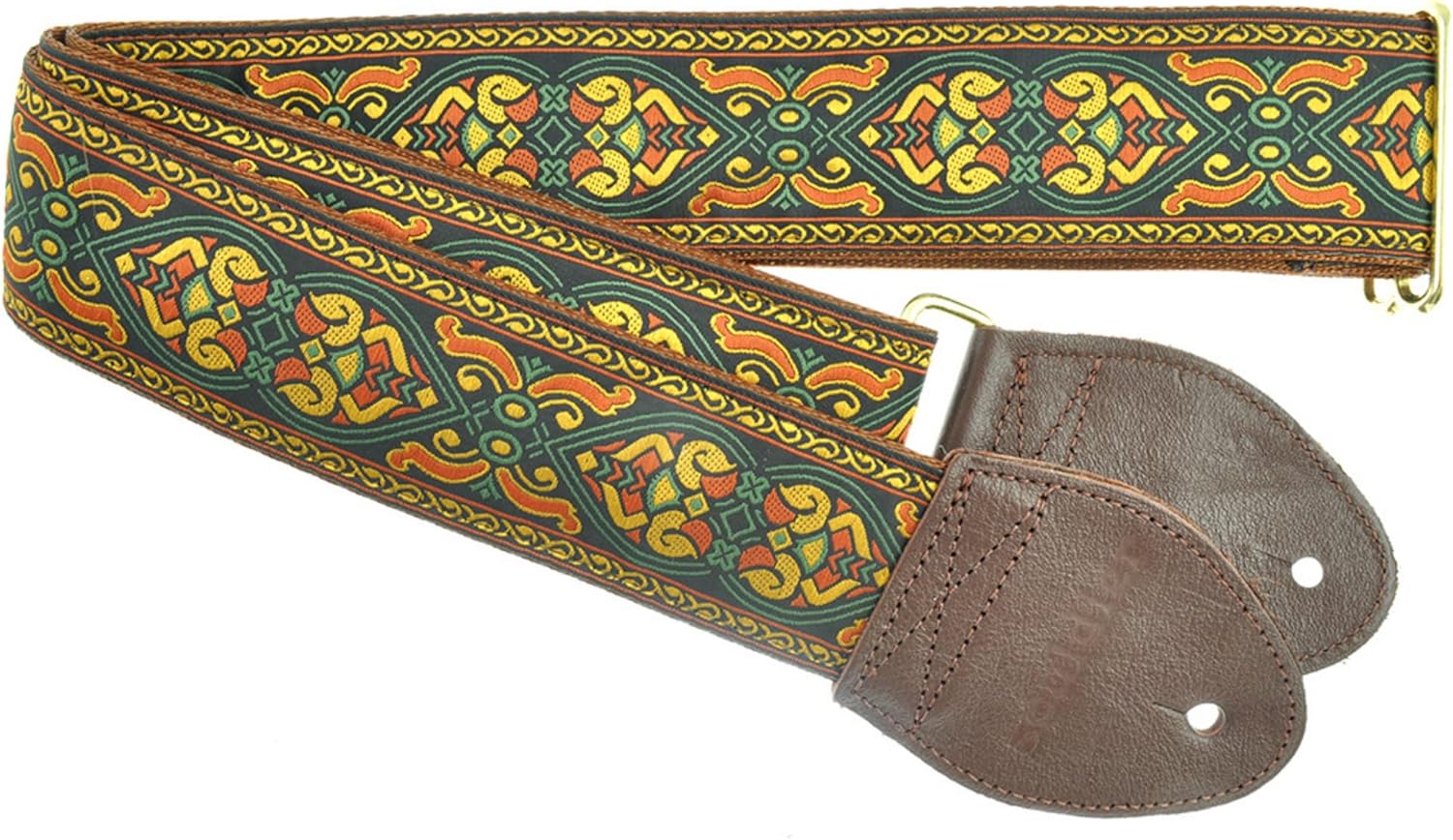 Souldier GS0251NM05WB - Handmade Seatbelt Guitar Strap for Bass, Electric or Acoustic Guitar, 2 Inches Wide and Adjustable Length from 30" to 63" Made in the USA, Braveheart