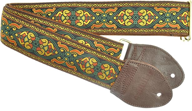 Souldier GS0251NM05WB - Handmade Seatbelt Guitar Strap for Bass, Electric or Acoustic Guitar, 2 Inches Wide and Adjustable Length from 30" to 63" Made in the USA, Braveheart