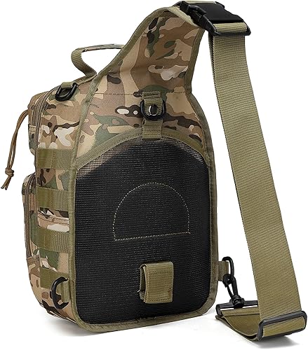 Miniatura 4 de HPDF Mochila táctica tipo bandolera militar para hombre, bolsa cruzada de un hombro, 10L, Cp Ocp Camo