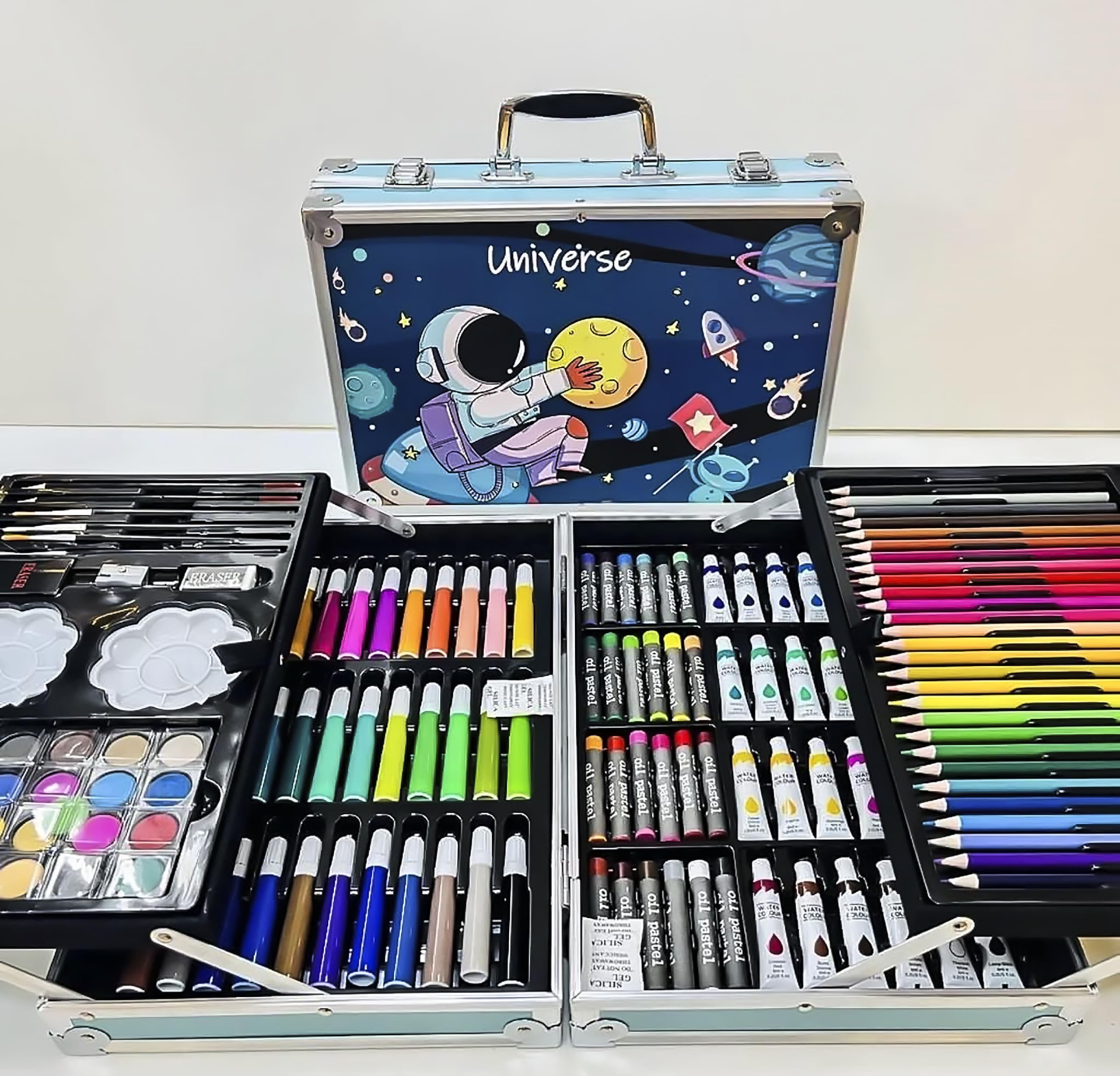 See full amazon price history chart for FETE PROPZ 145 Pcs Space Color Set Artist Color Set|Space Color Box with Multiple Coloring Kit, Profesionl Drwing Color Pencil, Oil Pastl, Sketche,(Space Blue) FETE PROPZ 145 Pcs Space Color Set Artist Color Set|Space Color Box with Multiple Coloring Kit, Profesionl Drwing Color Pencil, Oil Pastl, Sketche,(Space Blue) (B0CTTXM8Y9) Amazon Price History, Amazon Price Tracker