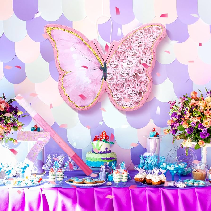 Amazon.com: Zhanmai Small Butterfly Sunflower Piñata Girl