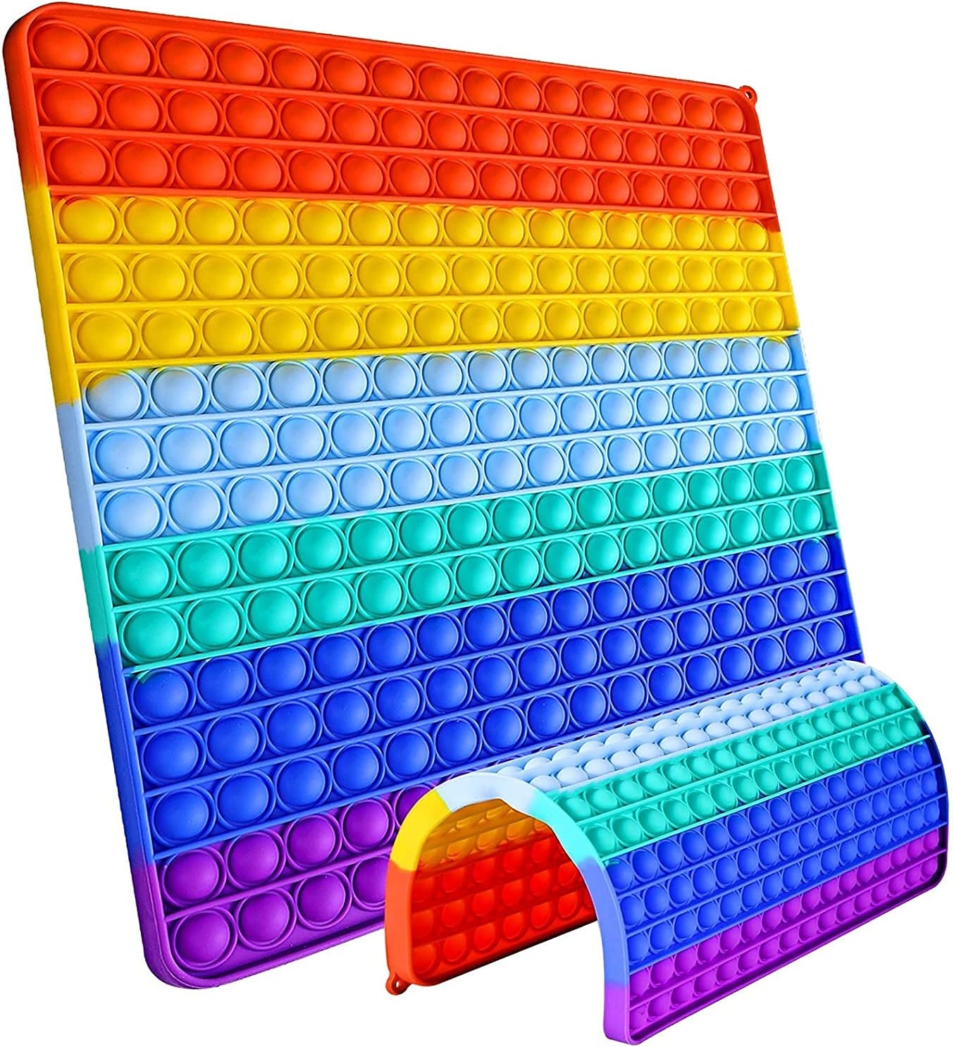 HygeFeel 256 bubbles extra large pop it, jumbo pop it fidget toy big, pop it big size | big pop it, | giant pop it fidget toy, jumbo pop it fidget toy (Extra Large Square) Multicolor