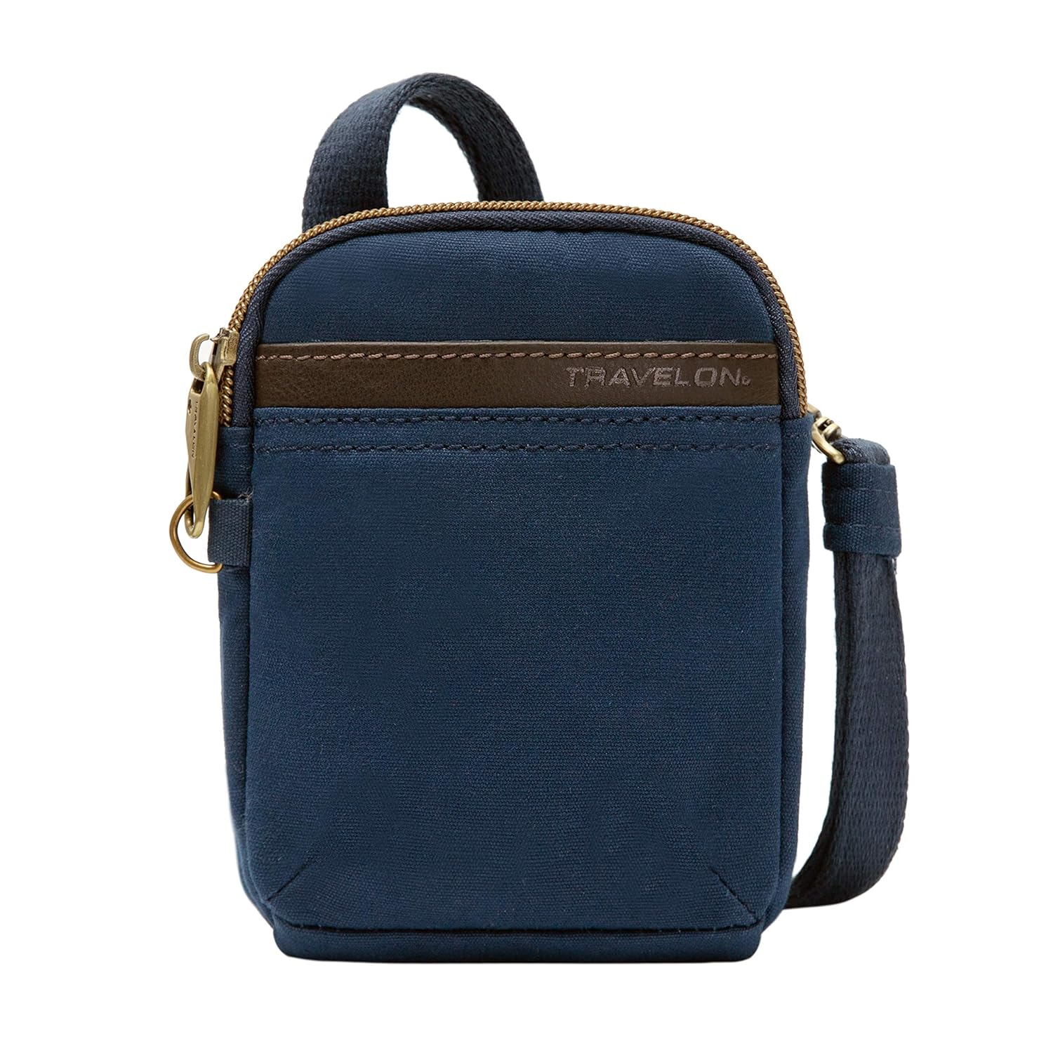 Buy Travelon AntiTheft Courier Mini Crossbody Cross Body Bag, Navy