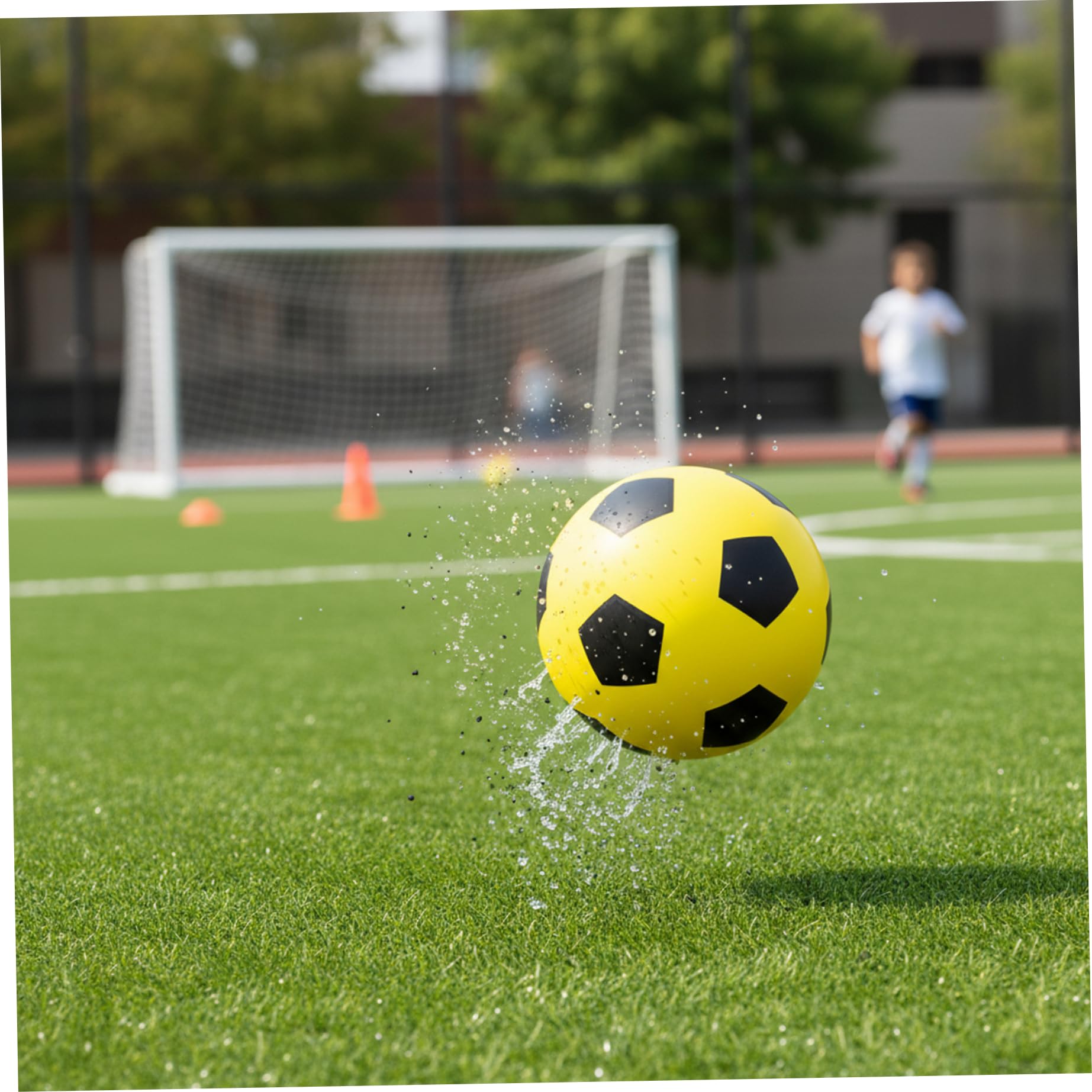 Pallone da Calcio Silenzioso per Gioco Indoor - Pallone da Calcio Silenzioso Misura 5 con Morbida Schiuma PE, Design per Allenamento a casa, Pratica di Dribbling e Gioco Sicuro per i
