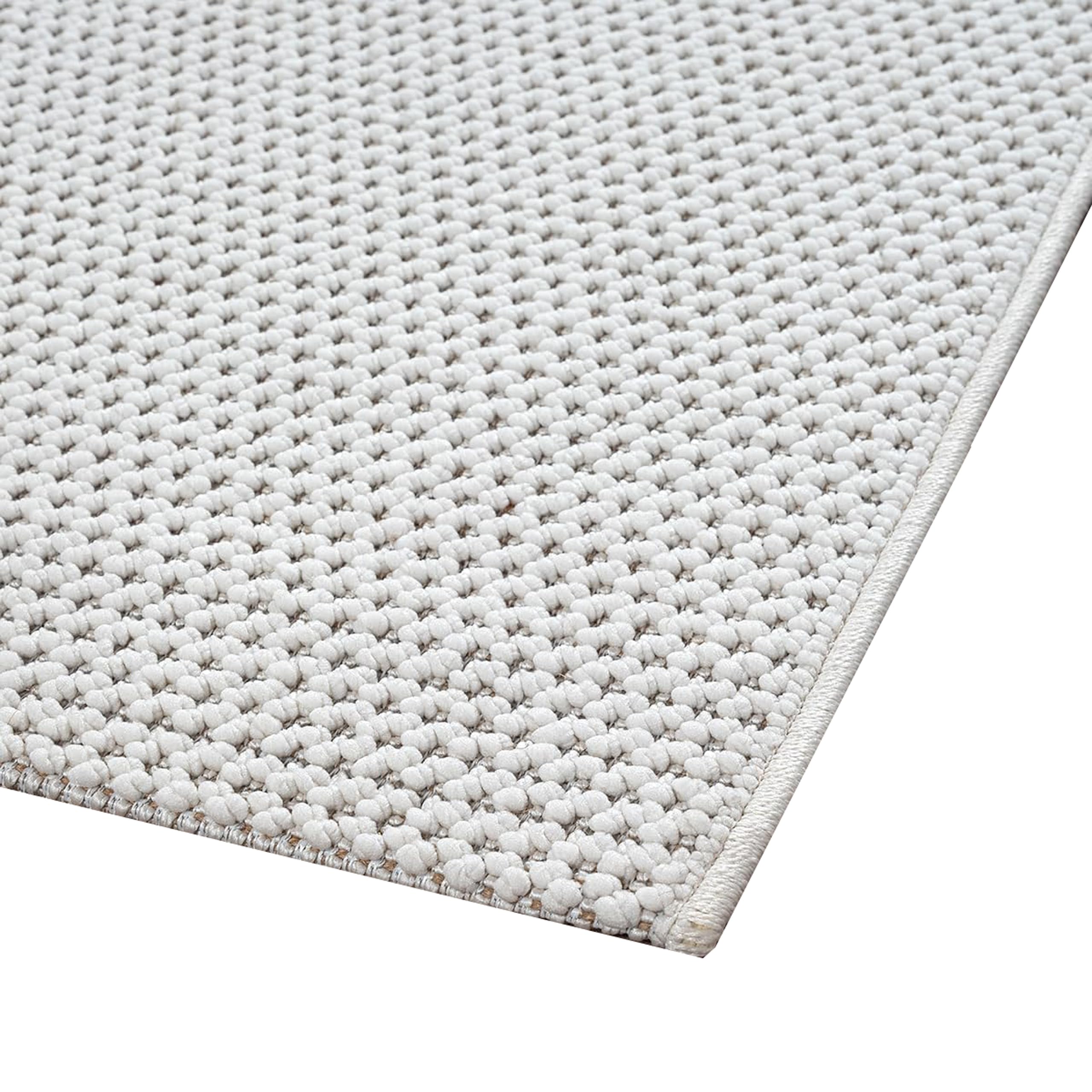 Teppich-Traum Kurzflor Teppich Uni Creme Weich Pflegeleicht 200x280 cm