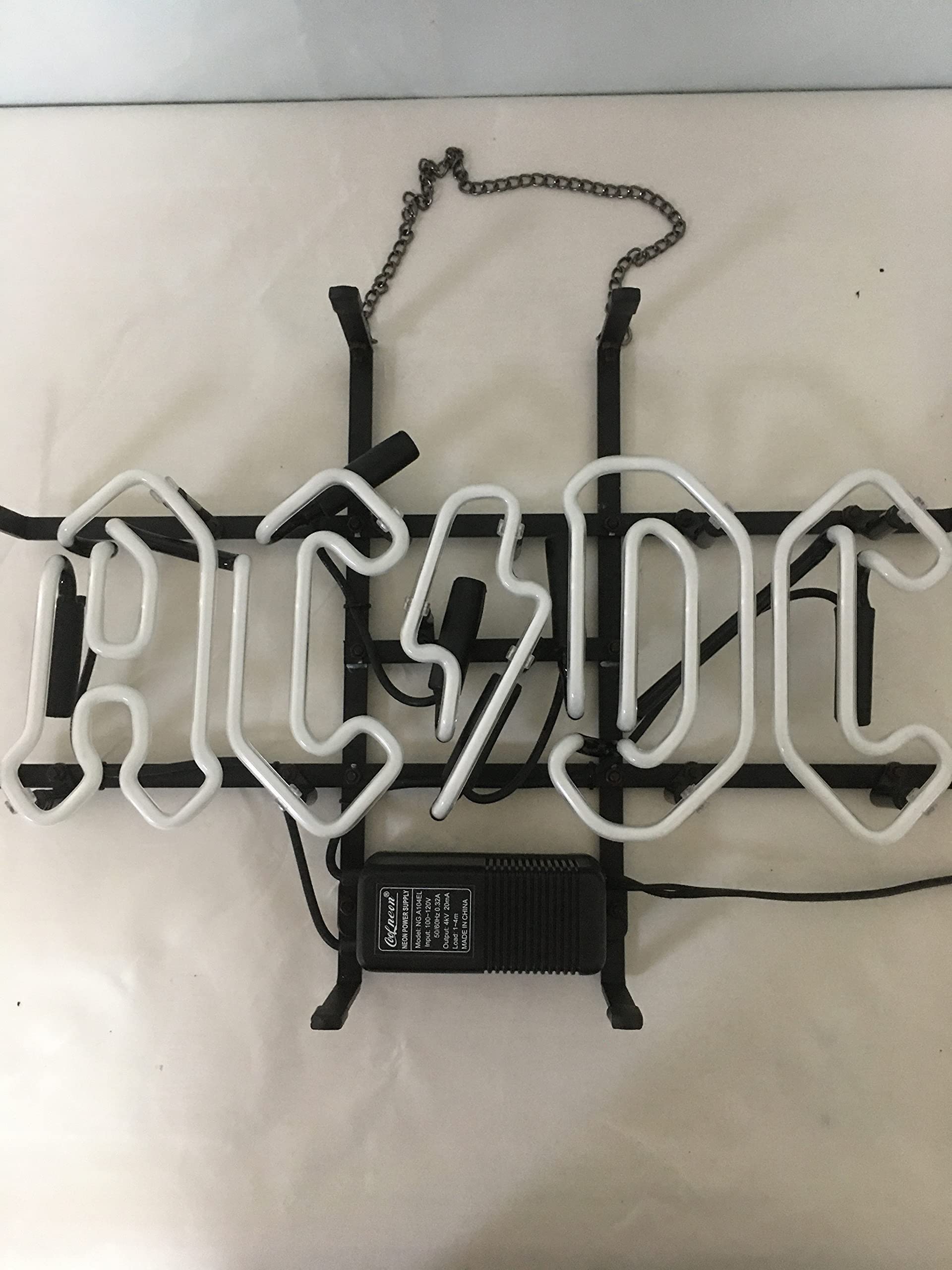 Amazon.co.jp: ネオンサイン ACDC ピンボール 本物のガラス