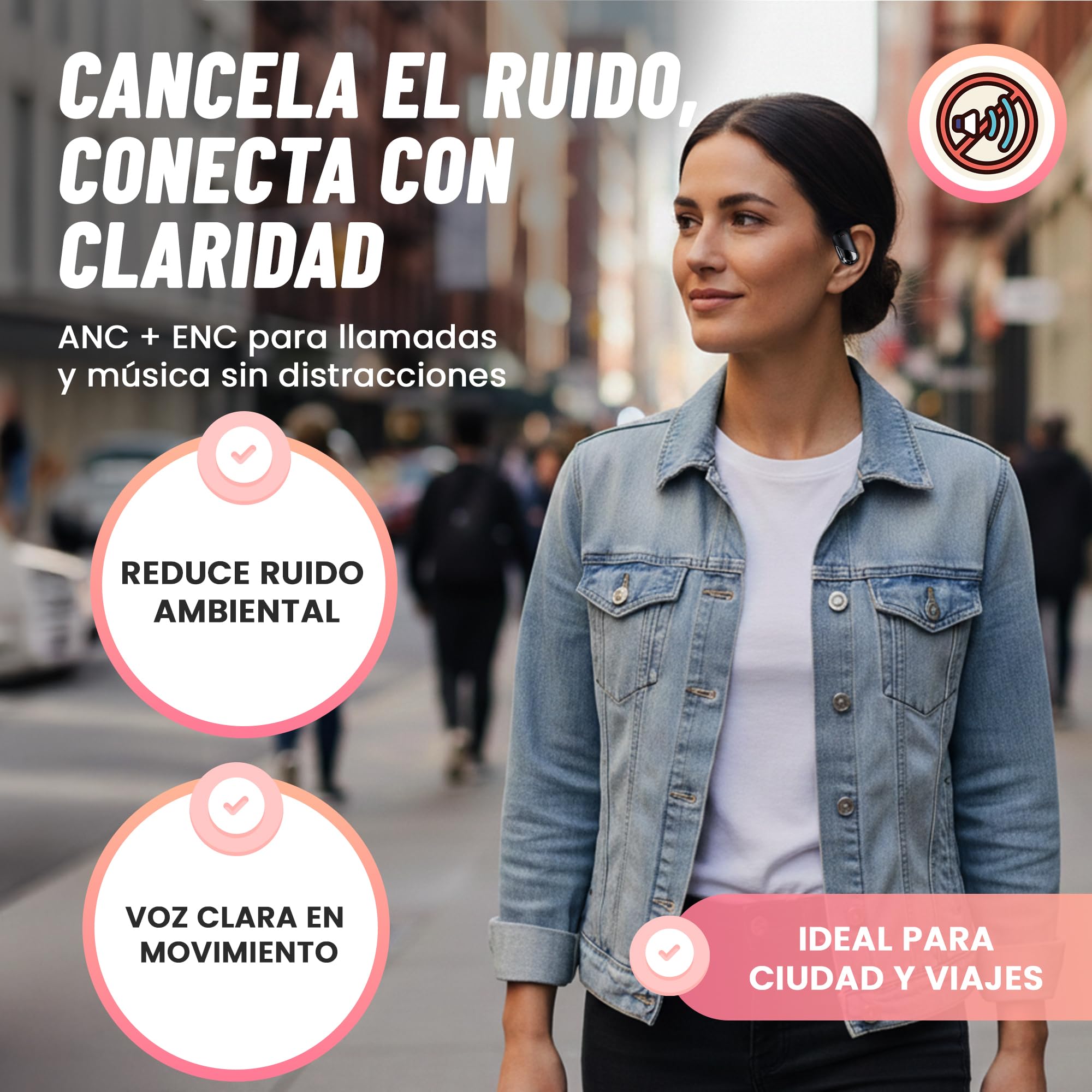 VIPA - Auriculares Traductor en Tiempo Real con IA - Traductor Instantáneo de Voz en 144 Idiomas - Dispositivo traductor de oído Abierto 3 en 1 con Estuche de Carga para Viajes/Negocios/Aprendizaje.
