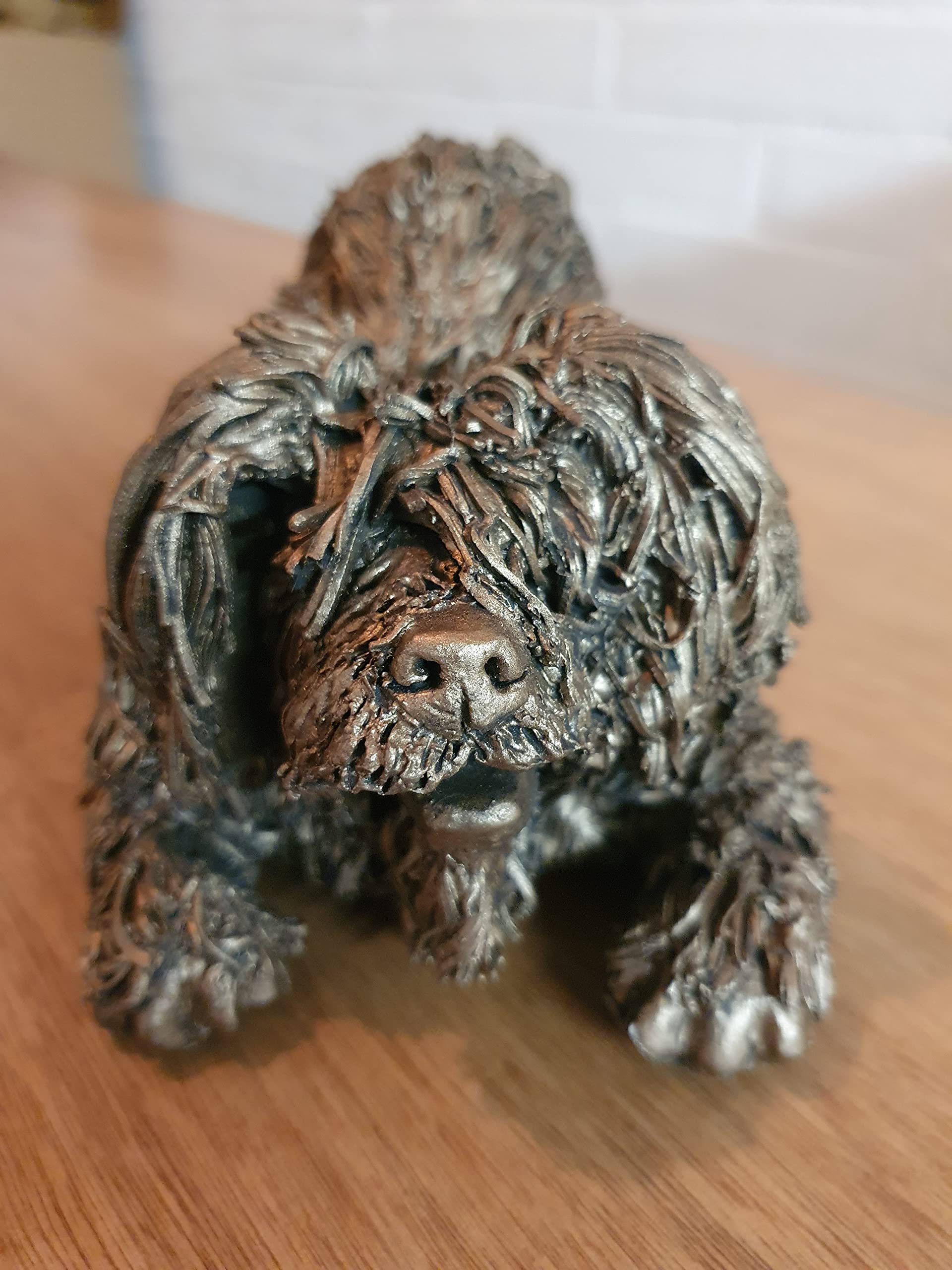 Frith Sculpture Playful Billy Labradoodle Sculpture by Veronica Ballans, Bronze, 9 x 12 x 17cm (VB092) - Image 3