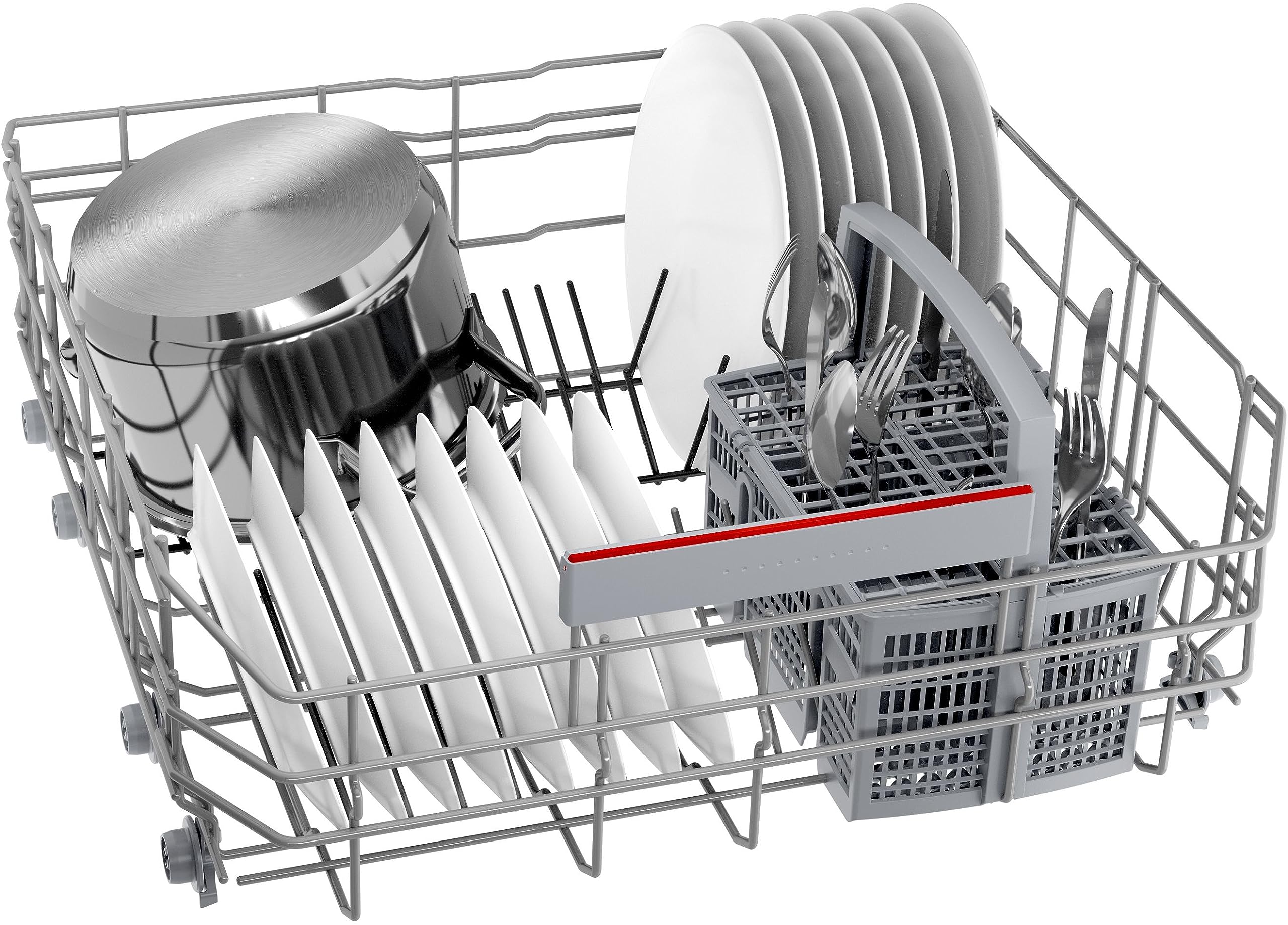 Bosch SMI4EAS28E Serie 4 Teilintegrierter Geschirrspüler 60 cm Edelstahl, leise, SpeedPerfect Plus