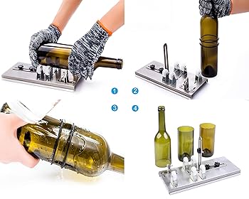 DEELLEEO Glass Bottle Cutter Glass Cutter For Bottles, Bottle Cutter Glass Cutter Bottles Bottle Cutter Glass Cutter Glass Cutting Tool Bottle Cutter Tool Glass Cutting Wine Bottle Glass Cu
